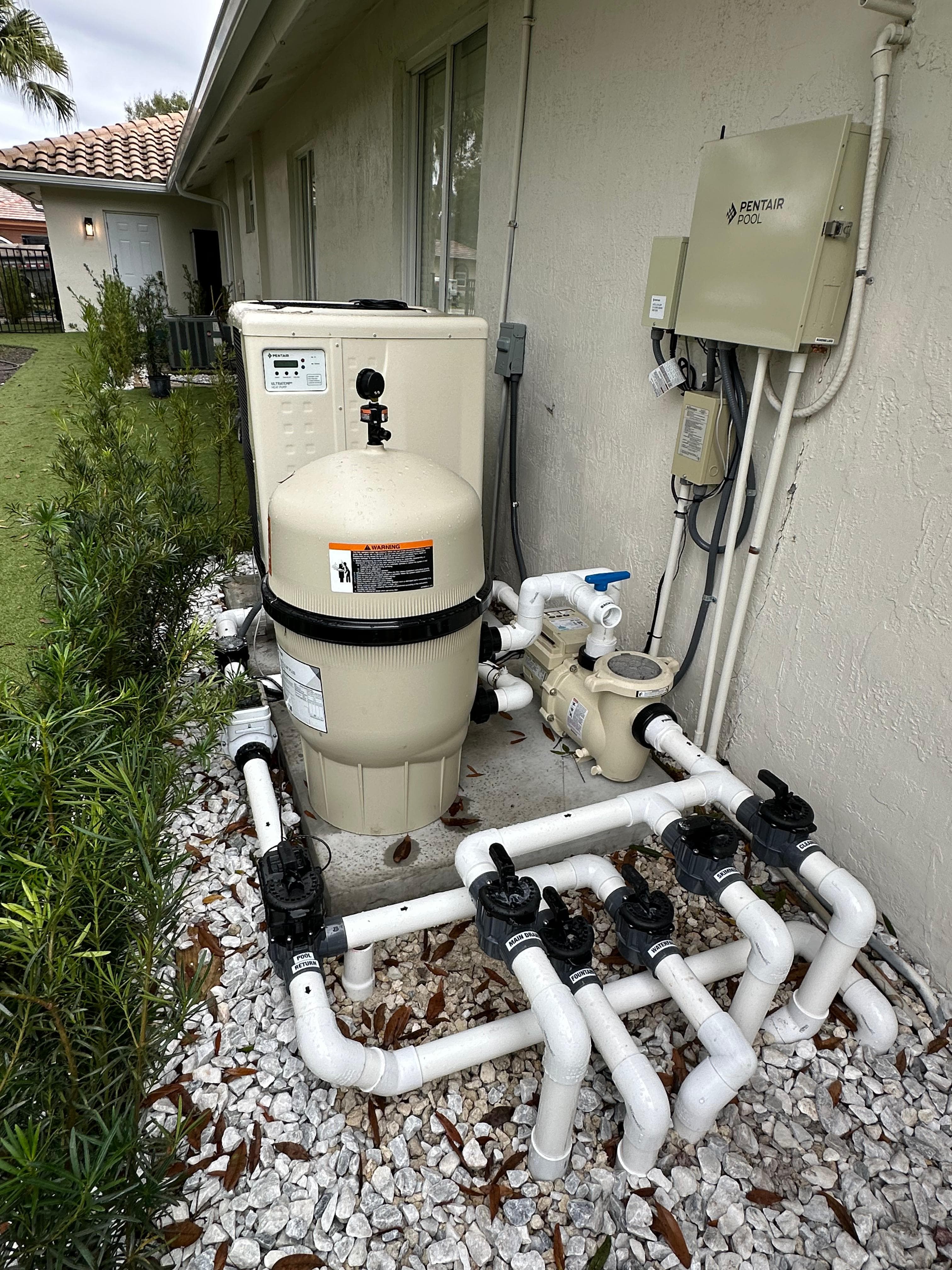 Pool equipment upgrade project 2 - Blue Clair Pool South Florida