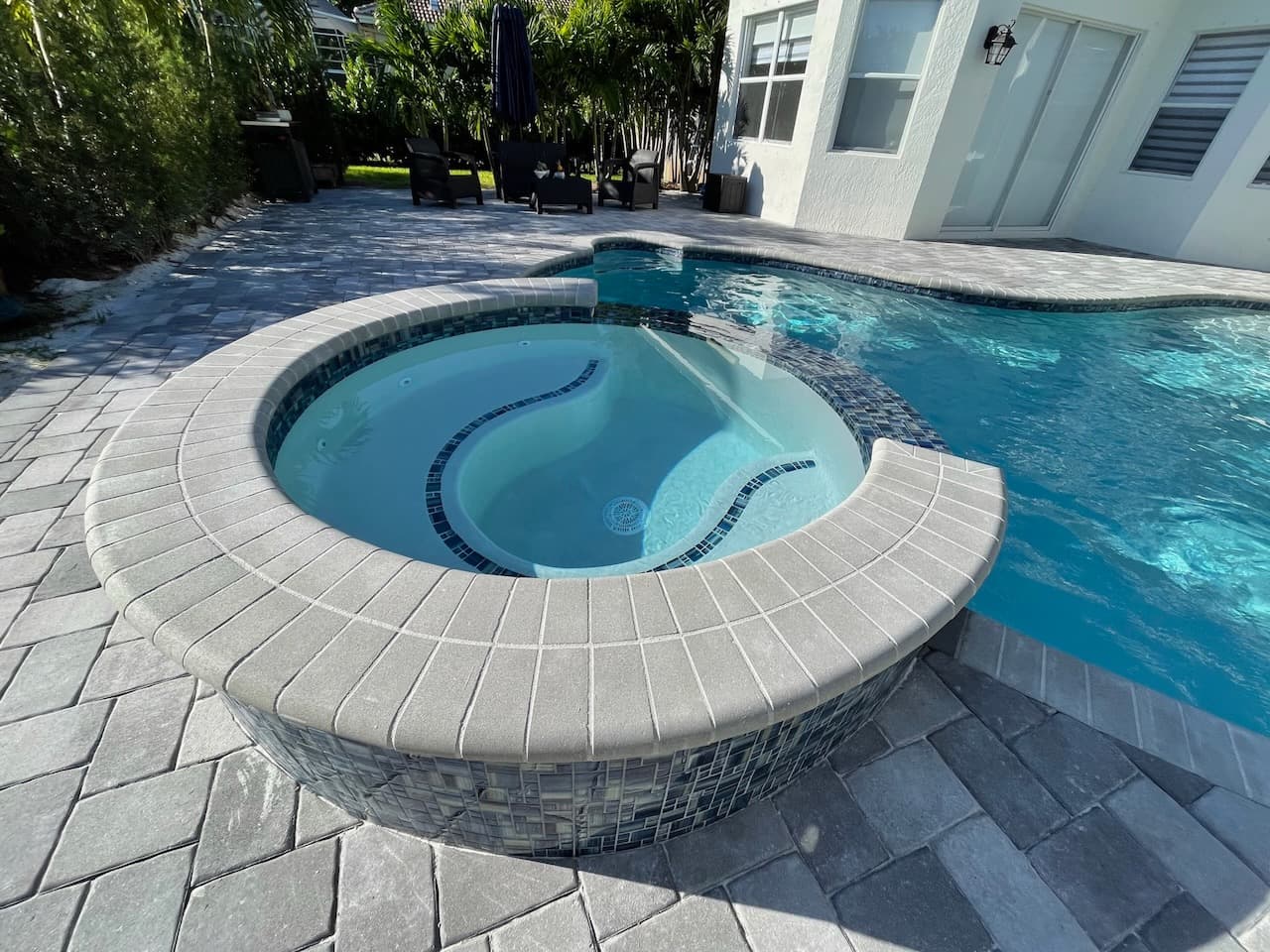 Pool renovation and outdoor living project photo 12 - Blue Clair Pool South Florida