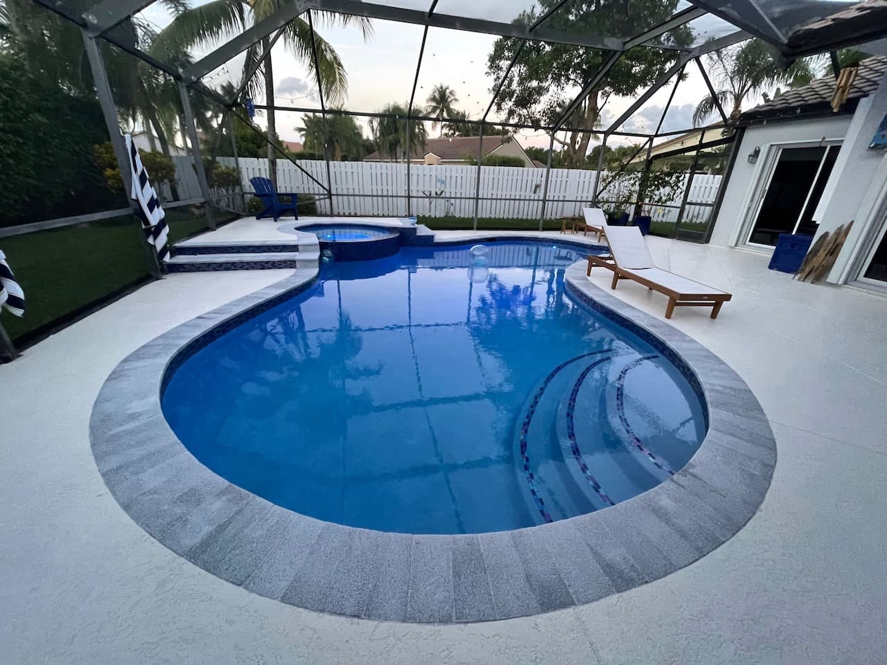 Pool renovation and outdoor living project photo 19 - Blue Clair Pool South Florida