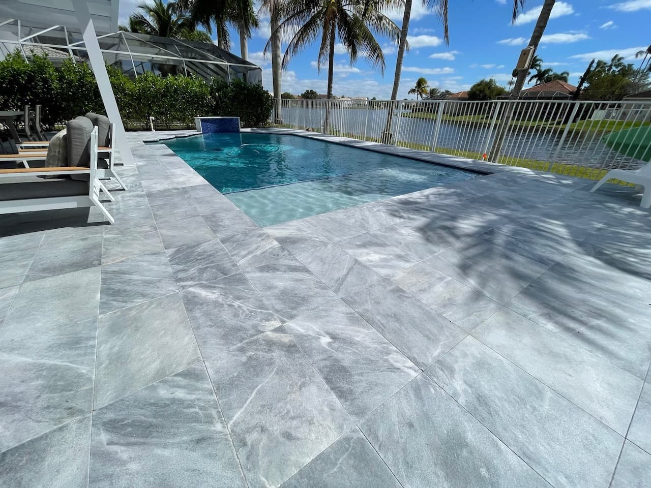 Pool renovation and outdoor living project photo 27 - Blue Clair Pool South Florida